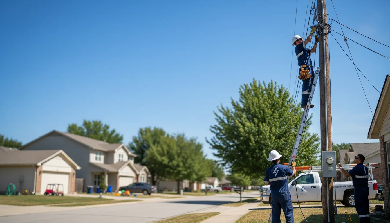 Residential electrician providing installation services in Portage, ME